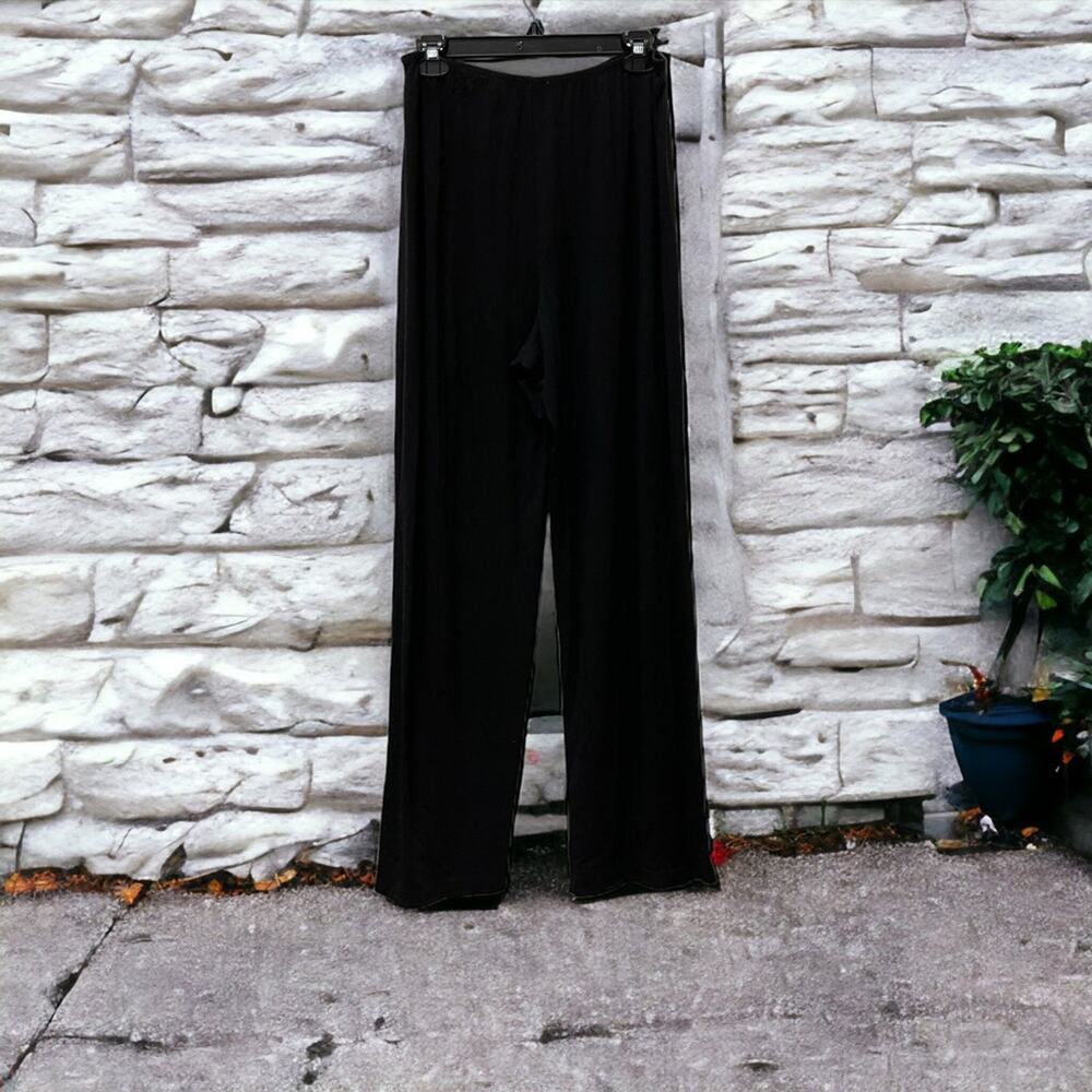 J. Jill Rayon Spandex Blend Pull On Stretch wide leg Trousers M